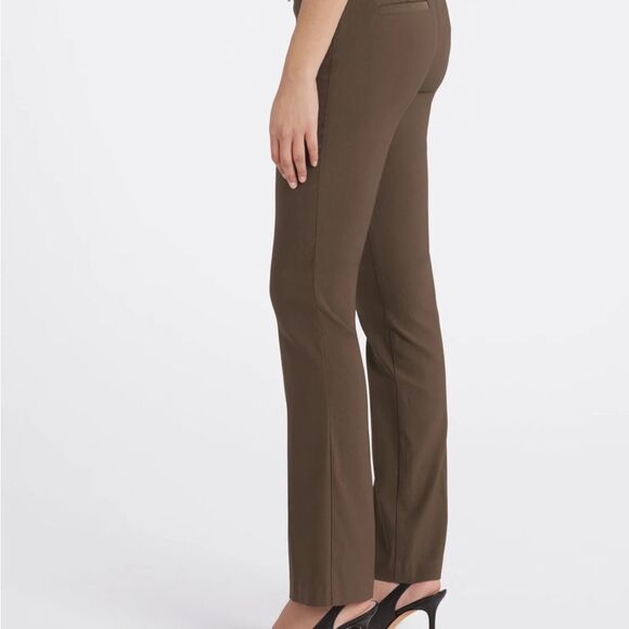 Violets and roses Ruthy Solid Zipper Bootcut Pant‎ brown sz 8 nwt - Picture 3 of 7